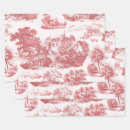 Search for red toile wrapping paper Elegant