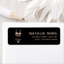 Search for black lace return address labels Luxury