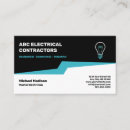 Search for lightning business cards Electrical contractor