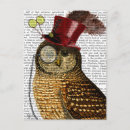 Search for owl postcards Steampunk