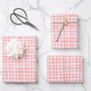 Search for red and white gingham wrapping paper 4th of july