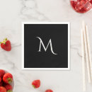 Search for fancy napkins Black and white