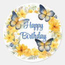 Search for golden flowers stickers Watercolor