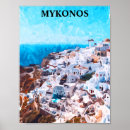 Search for mykonos posters Watercolor