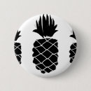 Search for pineapples badges Black