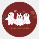 Search for red ghost stickers Trick or treat