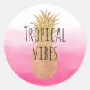 Search for watercolor pineapple stickers Gold