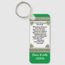 Search for shamrock rectangular key rings Irish