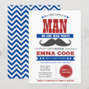 Search for mustache white invitations Baby boy