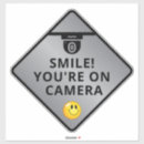 Search for yellow caution stickers Warning