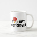 Search for funny badminton mugs Tennis