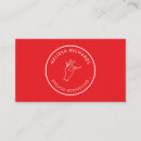 Search for circle logo business cards Makeup artist