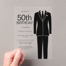 Search for sophisticated birthday invitations Black