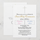 Search for twins first communion invitations Cross