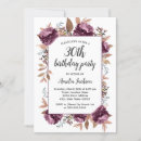 Search for watercolor 30th birthday invitations Floral