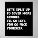 Search for go left posters Funny