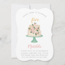 Search for cake cutting invitations Watercolor