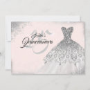 Search for pink and silver quinceanera invitations Dress