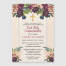 Search for botanical first communion invitations Modern