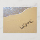 Search for unique beach wedding invitations Sand