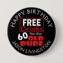Search for funny 60th birthday badges Cute