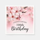 Search for 100th birthday napkins Pink