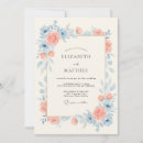 Search for serenity blue wedding invitations Watercolor