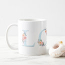 Search for floral alphabet mugs Feminine