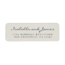 Search for light grey return address labels Modern typography