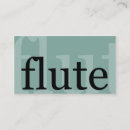 Search for flute business cards Band