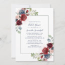 Search for save the date bridal shower invitations Burgundy