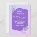 Search for purple and sage wedding invitations Botanical