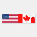 Search for canadian flag bumper stickers America