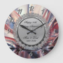 Search for silver wedding anniversary clocks Black