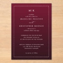 Search for maroon invitations Classic