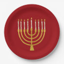 Search for hanukkah paper plates Menorah
