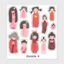 Search for geisha doll stickers Cute