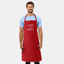 Search for bbq men aprons Red