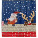 Search for santa claus shower curtains Reindeer