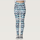 Search for blue ocean wave pattern leggings White
