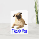 Search for pug thank you cards Puppy