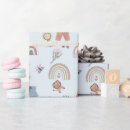 Search for rainbow baby shower wrapping paper Blue