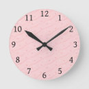 Search for pink heart clocks Girly