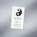 Search for yin yang business cards Black and white