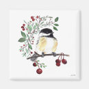 Search for chickadee magnets Watercolor