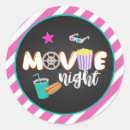 Search for movie party stickers Backyard movie night