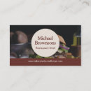 Search for restaurant business cards Simple