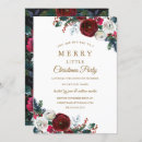 Search for burgundy christmas invitations Red