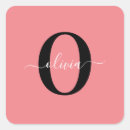 Search for pink and white monogram stickers Monogrammed