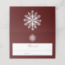 Search for snowflake place cards Red